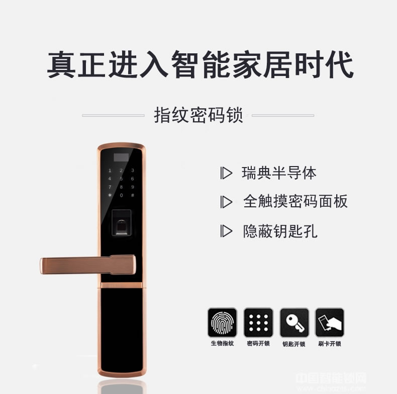 凱帝羅斯家用木門鋅合金密碼鎖 手機遠程電子鎖