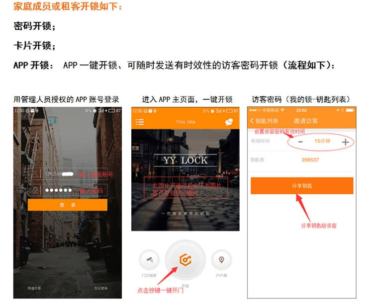 偉創智能鎖 藍牙手機APP密碼刷卡鎖 出租屋智能鎖