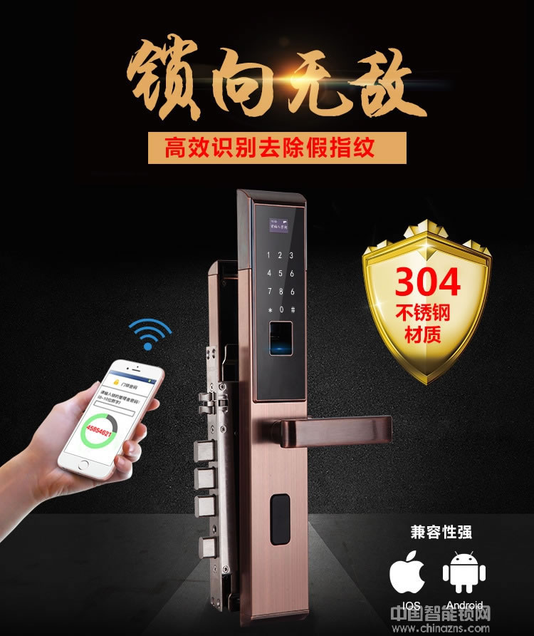 誠翔家用防盜門密碼鎖 app安全房門鎖