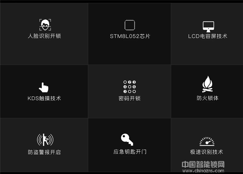 金仕維智能鎖 人臉識別門鎖 家用防盜門智能電子鎖