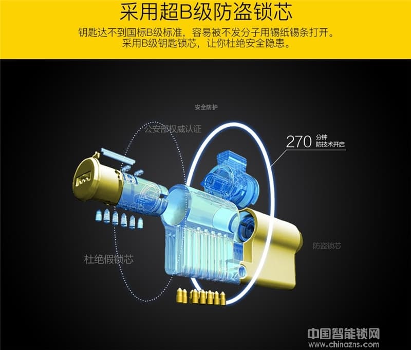 金仕維智能鎖 人臉識別門鎖 家用防盜門智能電子鎖