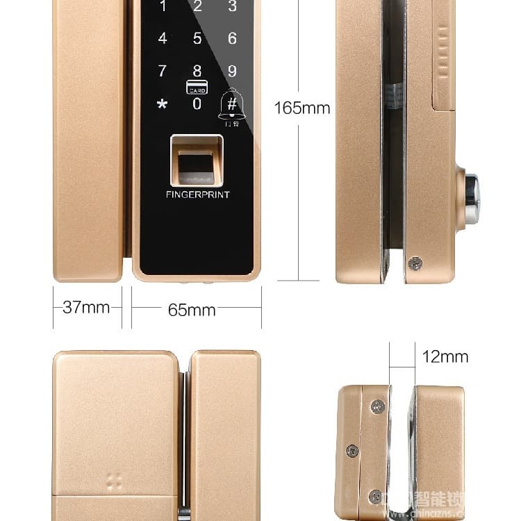 漢谷指紋鎖 辦公室玻璃門指紋鎖 智能電子門禁鎖
