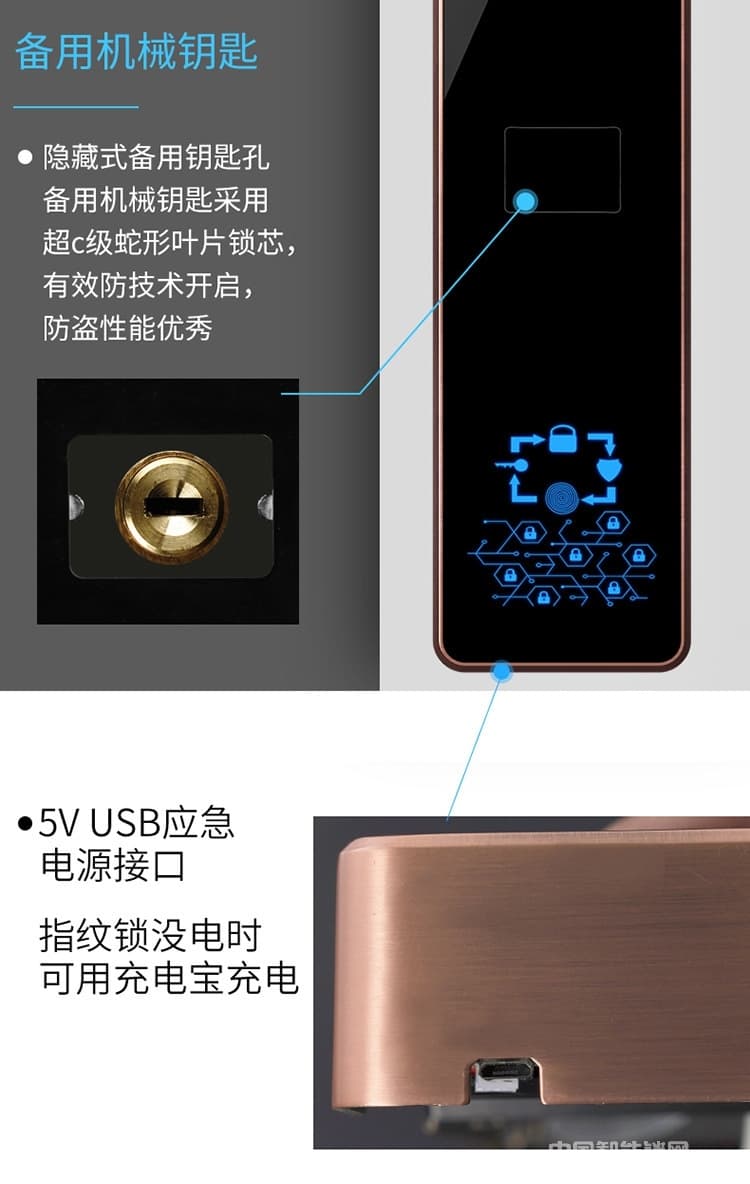維也納智能鎖全自動指紋鎖密碼鎖 家用防盜門大門鎖