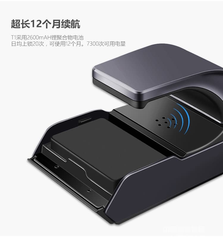 維也納智能鎖 滑蓋密碼鎖電子鎖 家用防盜門智能鎖