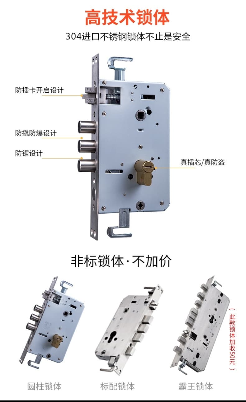 帥榮智能鎖 不銹鋼指紋識別鎖 電子感應(yīng)密碼鎖
