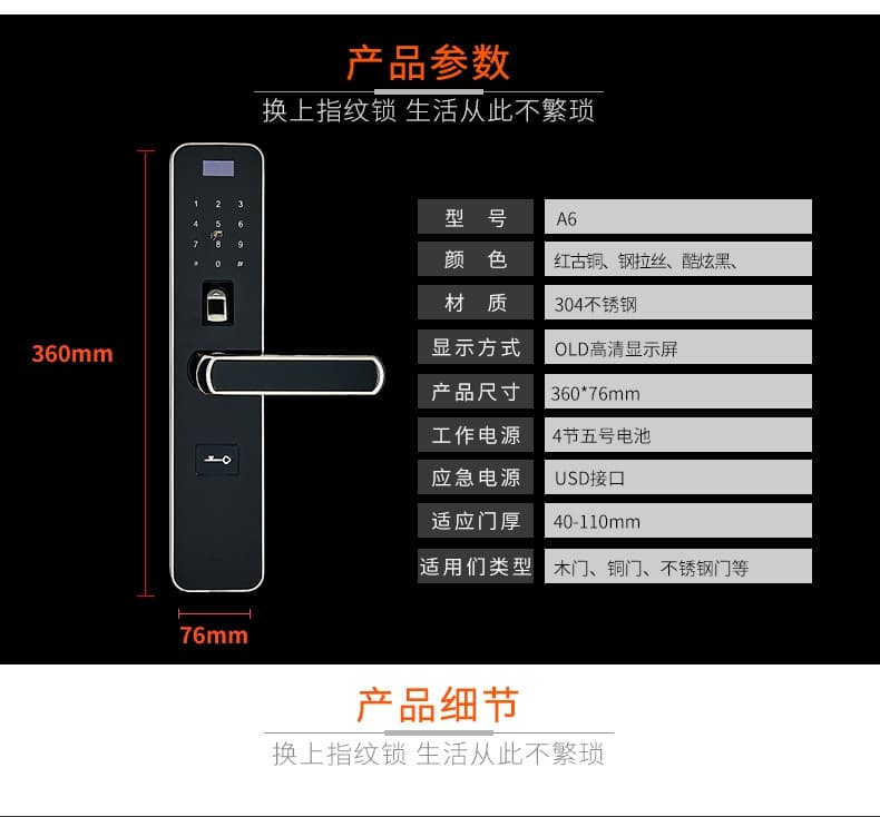 帥榮智能鎖 不銹鋼電子遙控鎖 家居防盜智能鎖
