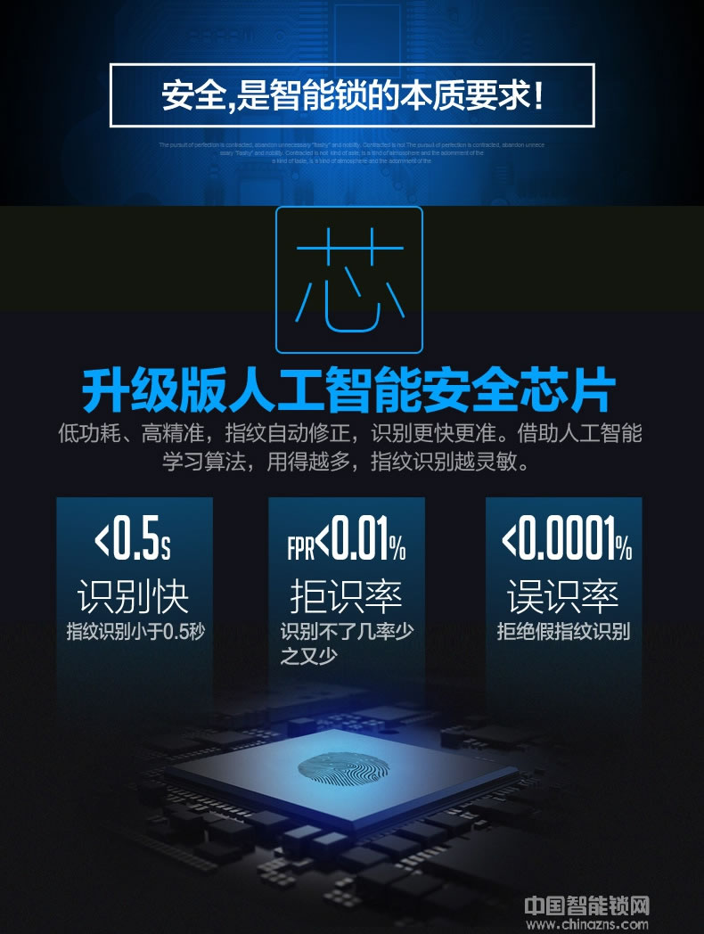 好漢智能電子感應門鎖 手機APP防盜指紋鎖