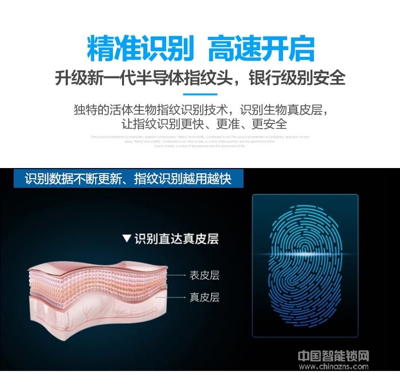 好漢智能電子感應門鎖 手機APP防盜指紋鎖