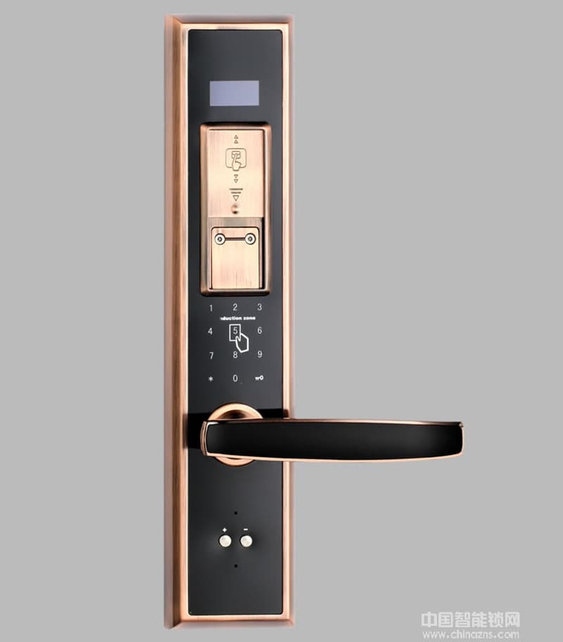 宏興智能鎖 防插報(bào)警功能指紋鎖 家用辦公密碼鎖