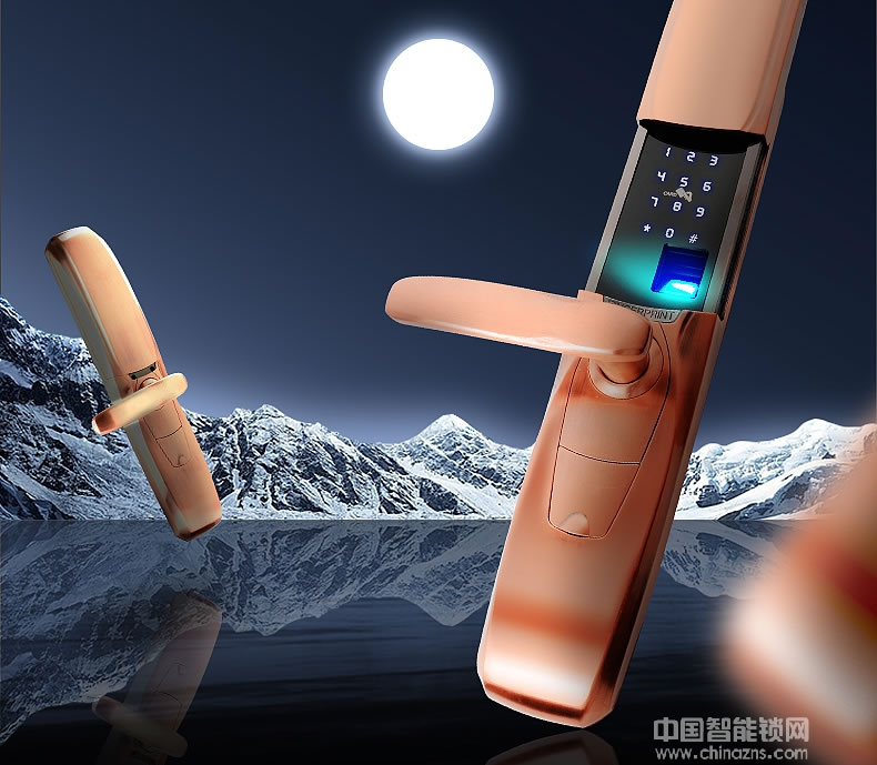 宇飛鴻指紋鎖 超導滑蓋智能指紋鎖 小區智能指紋防盜鎖