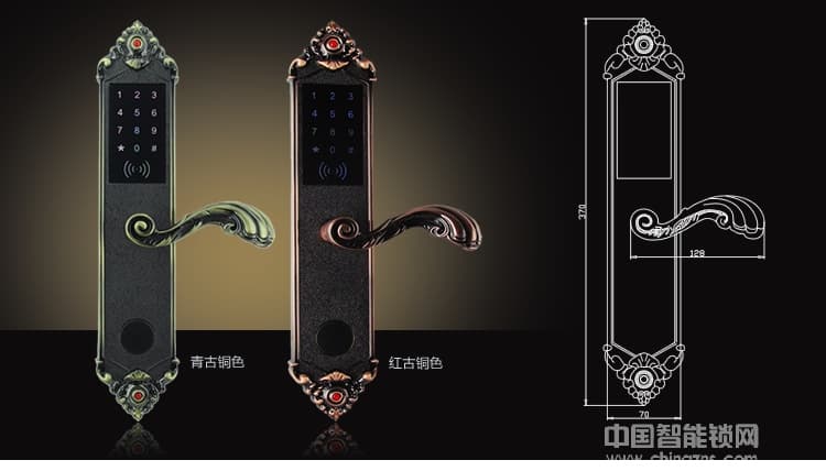 長晟酒店鎖 歐式電子密碼鎖 別墅公寓智能門鎖