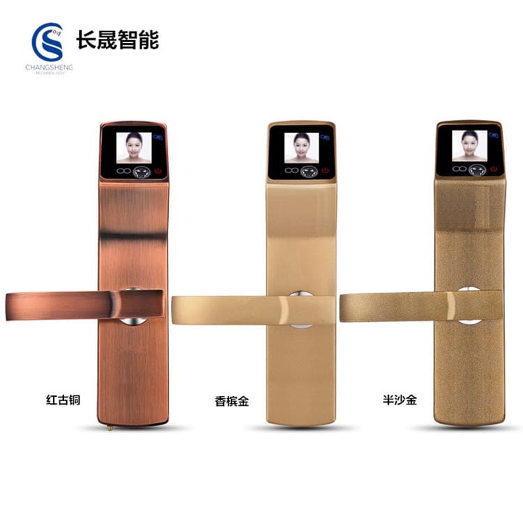 長晟酒店鎖 人臉識別智能鎖 辦公家用人臉識別鎖