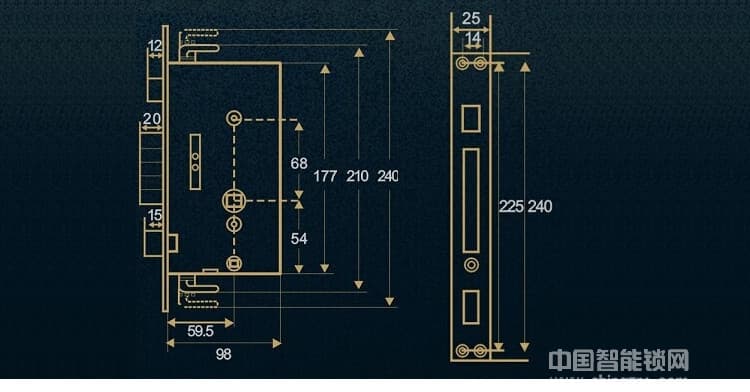長晟酒店鎖 人臉識別智能鎖 辦公家用人臉識別鎖