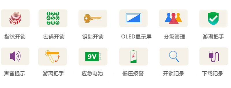樸盾智能鎖 藍光指紋模塊智能鎖 滑蓋指紋鎖
