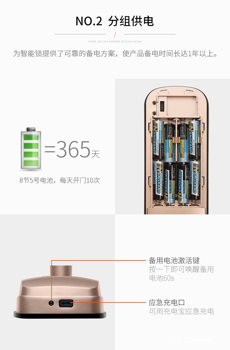 智羅智能鎖 K1直板指紋密碼鎖 防盜電子密碼鎖