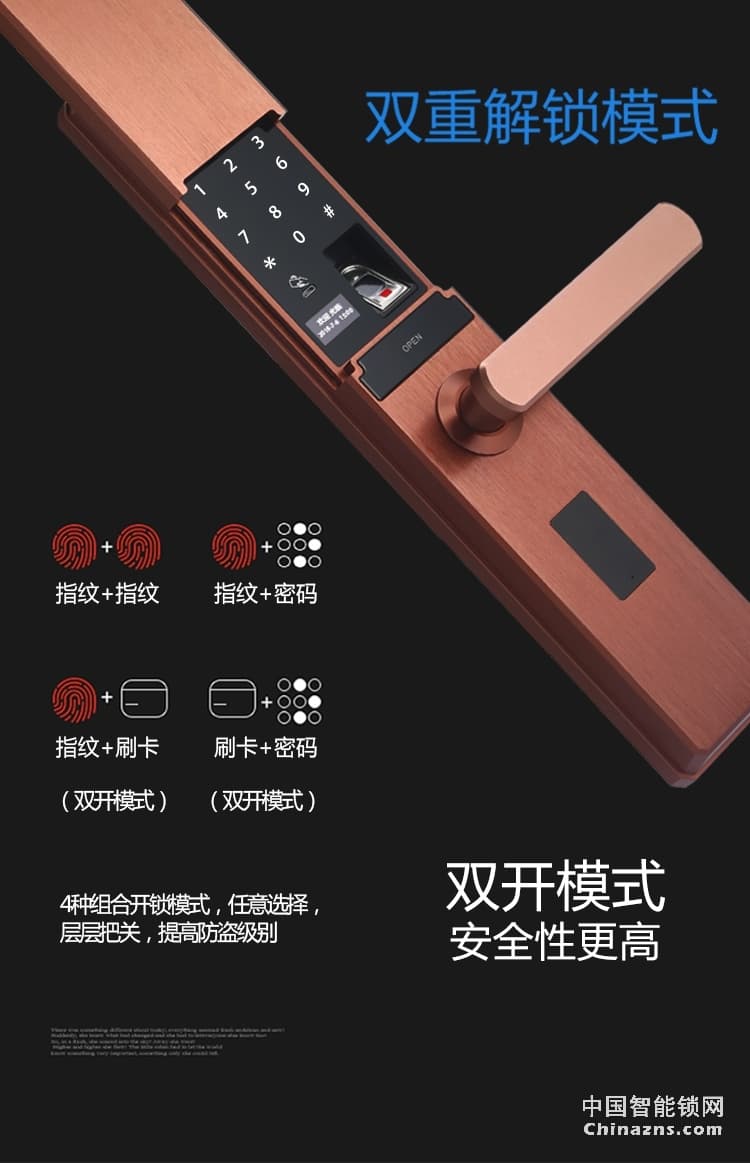 愛爾家全自動(dòng)智能鎖H5 半導(dǎo)體指紋識(shí)別