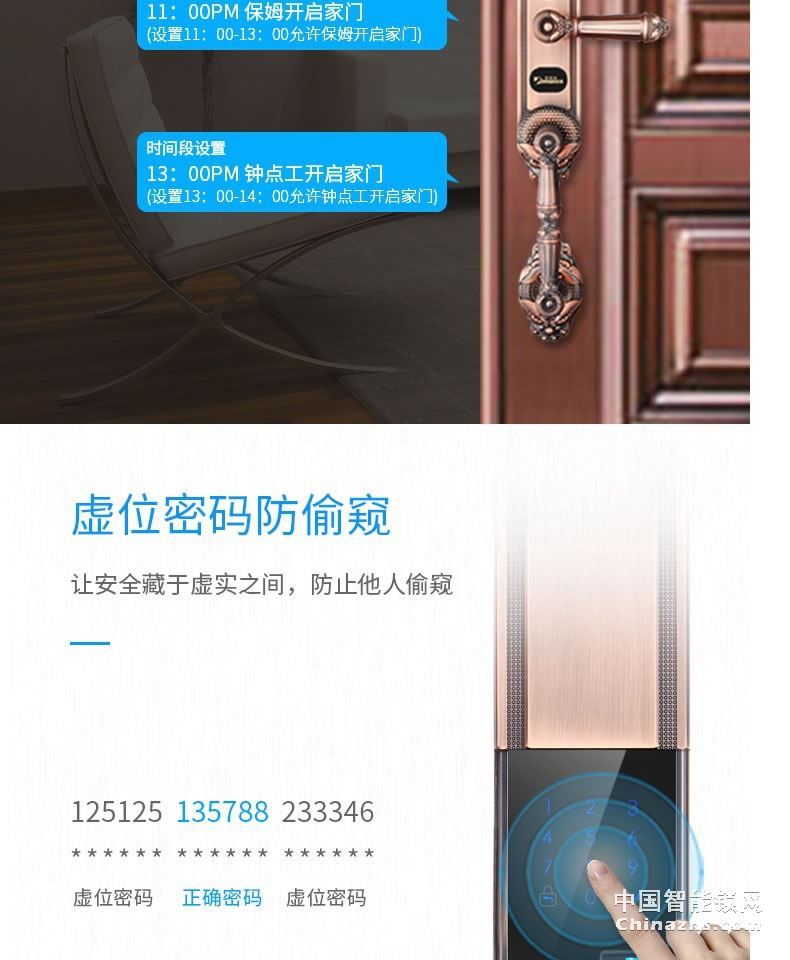 羅曼斯全自動智能鎖DD2 家用防盜門指紋鎖密碼電子入戶門鎖