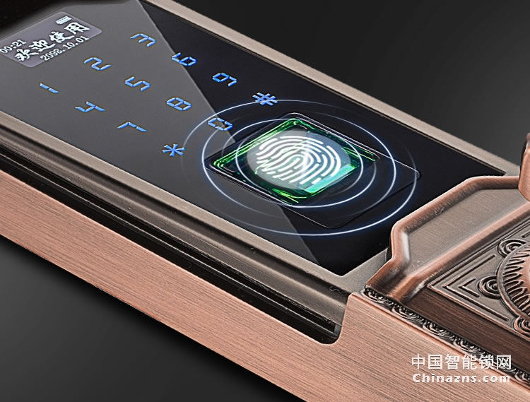 索仕頓全自動滑蓋指紋密碼鎖 別墅家用辦公大門防盜門木門手機APP開鎖