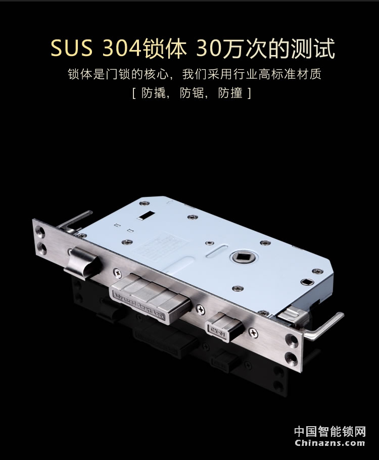 達文西別墅指紋鎖 家用防盜門鎖 大門智能鎖 