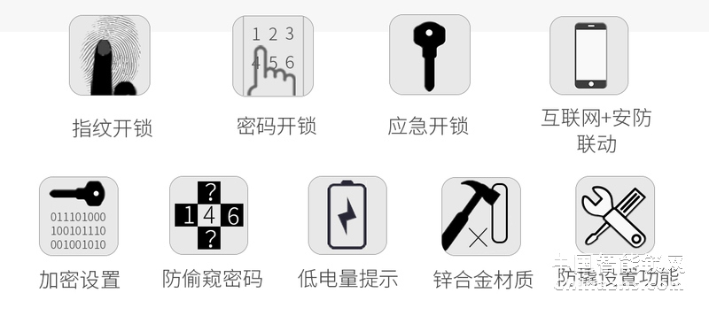 簡舒滑蓋指紋鎖S005 家用防盜門智能指紋鎖 電子密碼刷卡鎖
