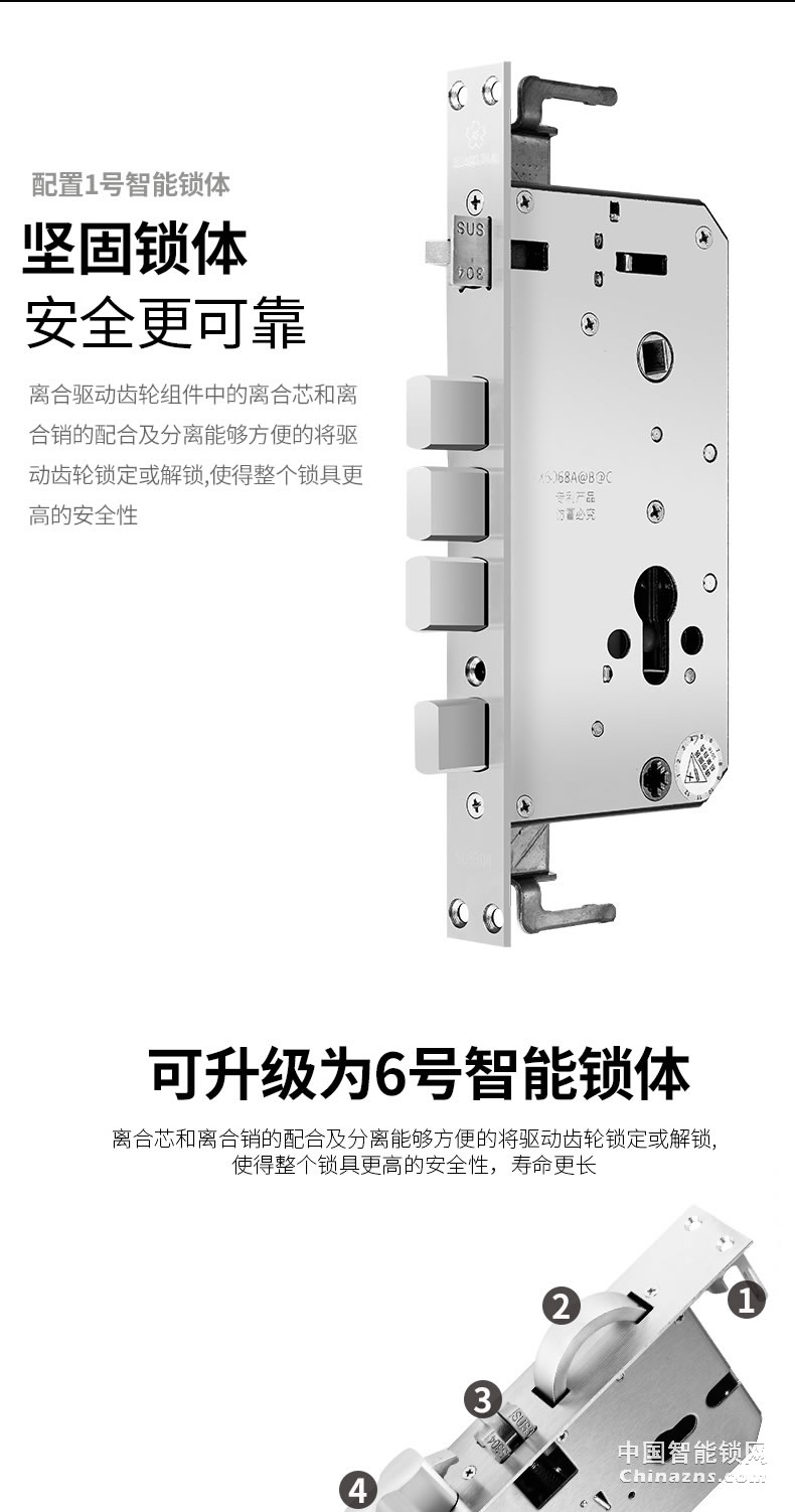 櫻花全自動指紋鎖電子門鎖 防黑盒子防盜門密碼智能鎖F3