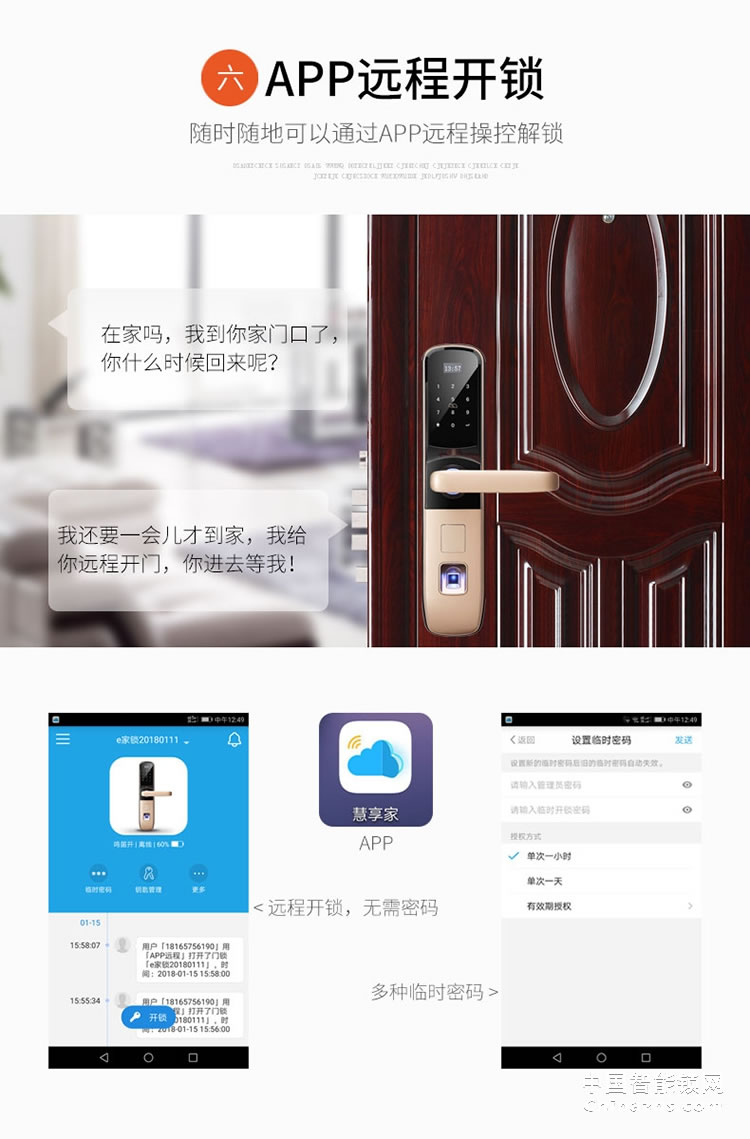 e家鎖1系智能鎖指紋鎖密碼鎖刷卡磁卡鎖電子鎖家用防盜門禁鎖