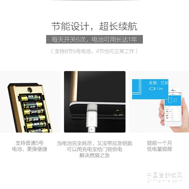 中興指紋鎖 家用防盜智能門鎖