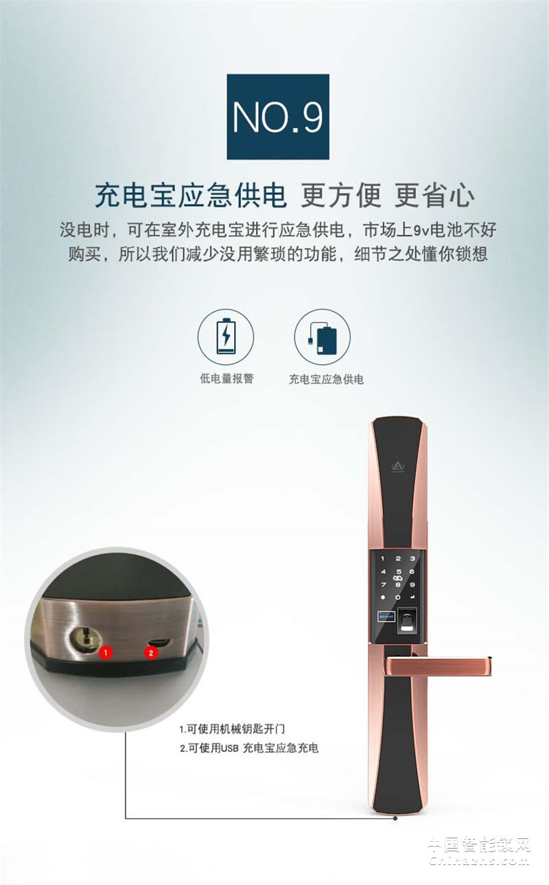 礪安軍工品質智能鎖 業界唯一 超強體驗LA7