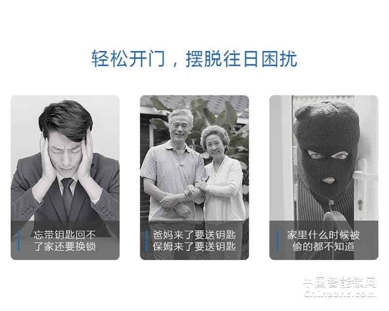 眾享電子門鎖刷卡鎖帶攝像頭 HM01指紋密碼鎖