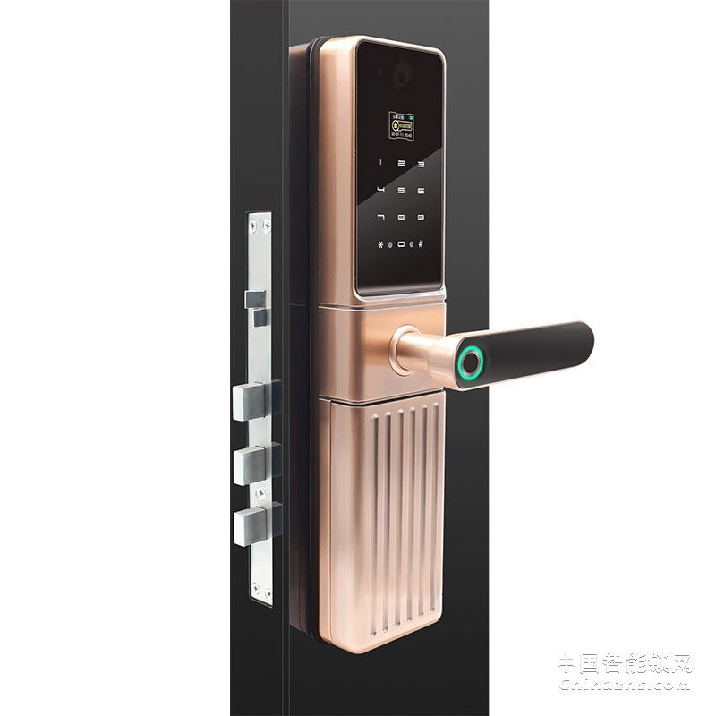 眾享電子門鎖刷卡鎖帶攝像頭 HM01指紋密碼鎖