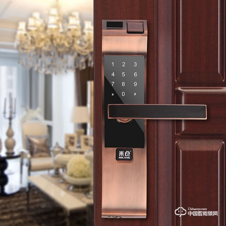 米倉智能入戶門直板鎖 MC8201A電子密碼防盜鎖