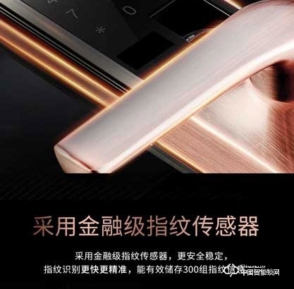 季安指紋鎖 全自動滑蓋指紋密碼鎖 家用防盜門鎖