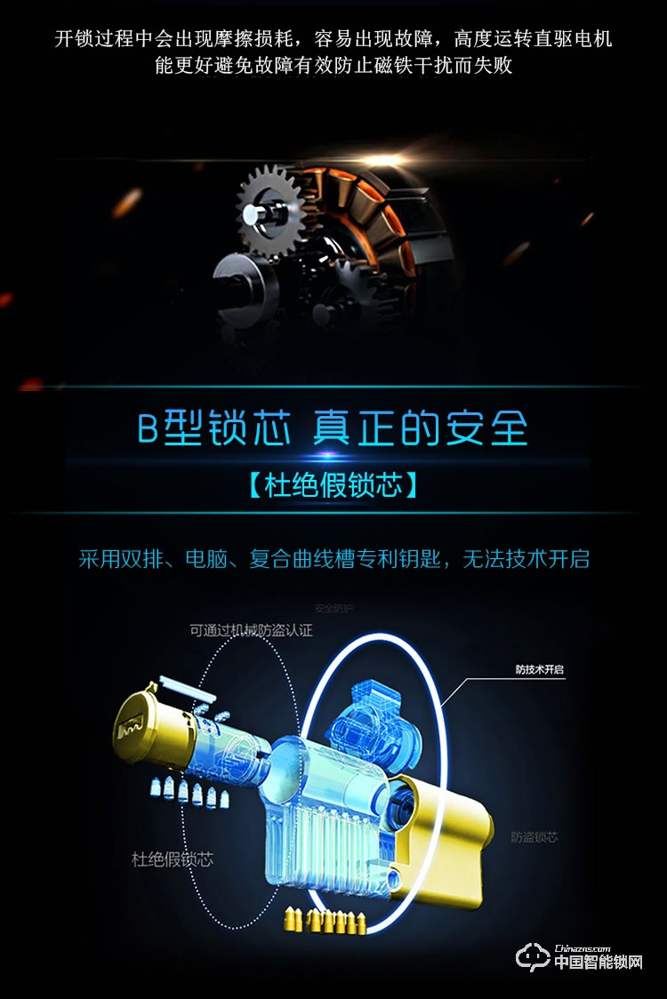 伊派爾滑蓋指紋鎖 智能門(mén)鎖電子鎖 防盜門(mén)智能鎖