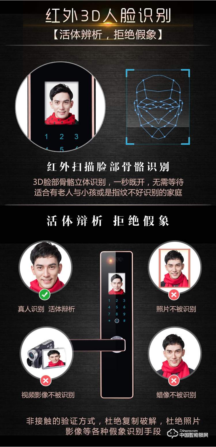 伊派爾人臉識(shí)別鎖 掌靜脈識(shí)別鎖 指紋鎖密碼鎖