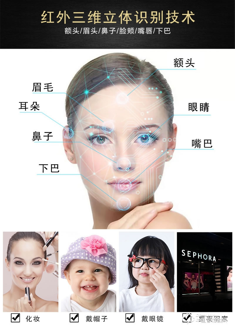 梵格爾人臉識別智能鎖 家用智能防盜鎖 智能指紋密碼鎖