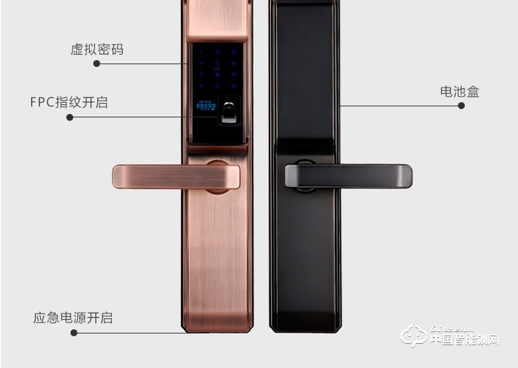 梵格爾指紋鎖 防盜門智能鎖密碼刷卡電子鎖