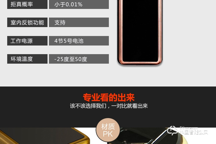 梵格爾大彩屏指紋鎖 智能門鎖密碼電子鎖全自動智能鎖