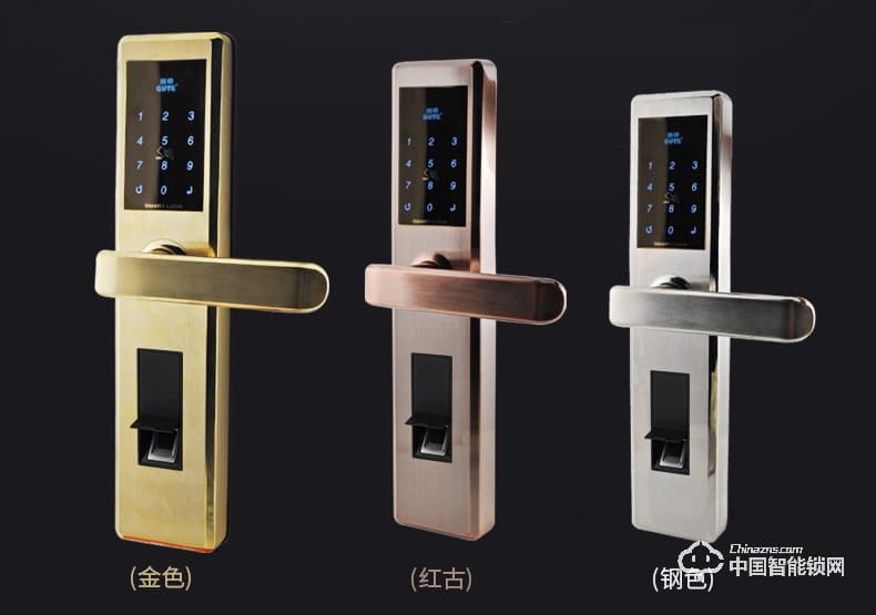 固特家用指紋鎖防盜門鎖 智能電子鎖指紋識別磁卡密碼鎖