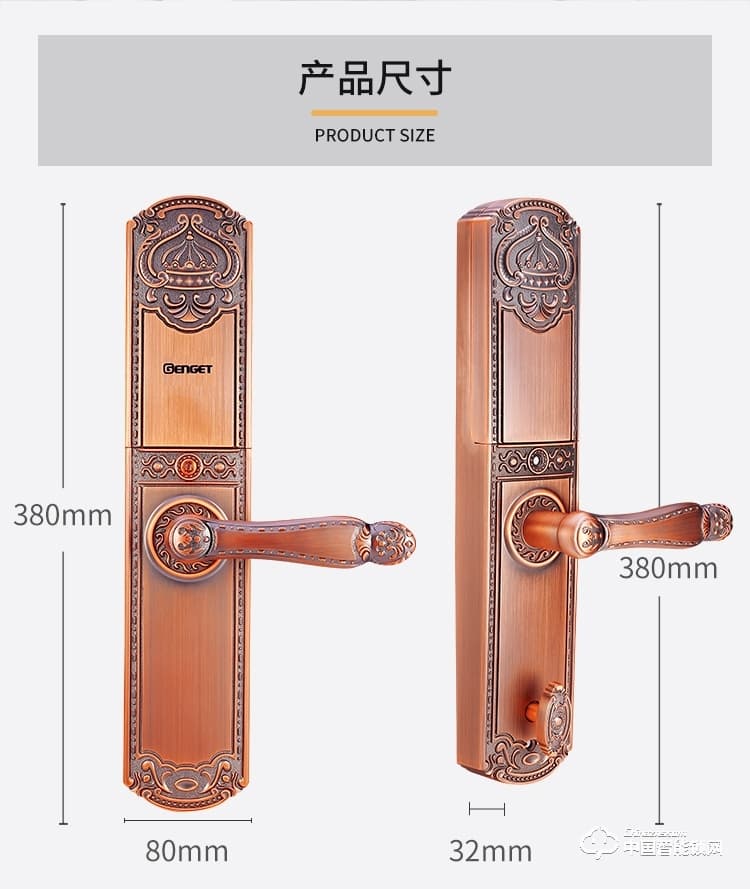 尊爵防盜指紋鎖 智能識(shí)別指紋密碼鎖 家用防盜指紋鎖電密碼鎖