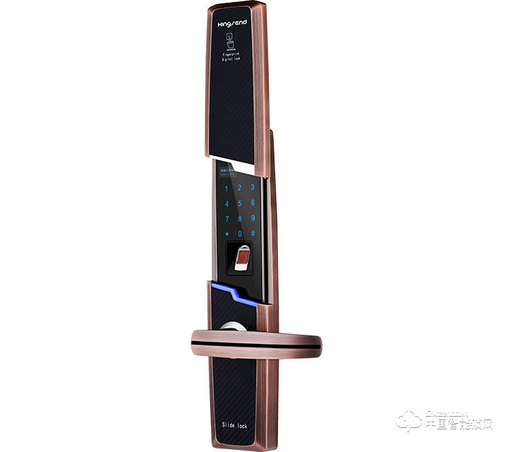 一馬平川指紋鎖Y-1123 滑蓋指紋密碼鎖 家用防盜智能門鎖