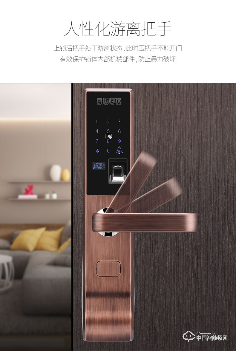 典匠智能鎖 D6015家用防盜門密碼鎖大門鎖