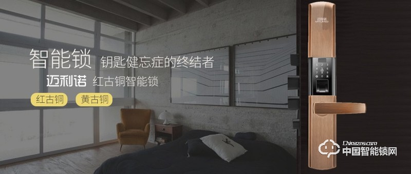 邁利諾智能鎖 鋅合金指紋鎖 家用防盜門滑蓋智能密碼鎖