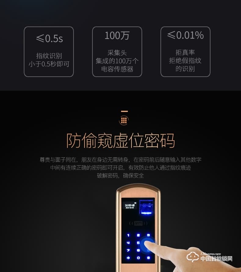 邁利諾智能鎖 直板指紋密碼鎖 家用防盜門電子密碼刷卡鎖