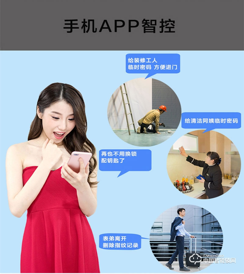 摩天仕智能鎖 智能指紋鎖M8 家用室內(nèi)沒(méi)木門(mén)智能鎖