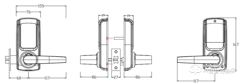 天玥智能鎖 家用智能電子密碼鎖CC-SL078G