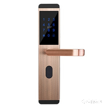 普藍(lán)盾智能門鎖 防盜指紋鎖 家用直板智能密碼鎖