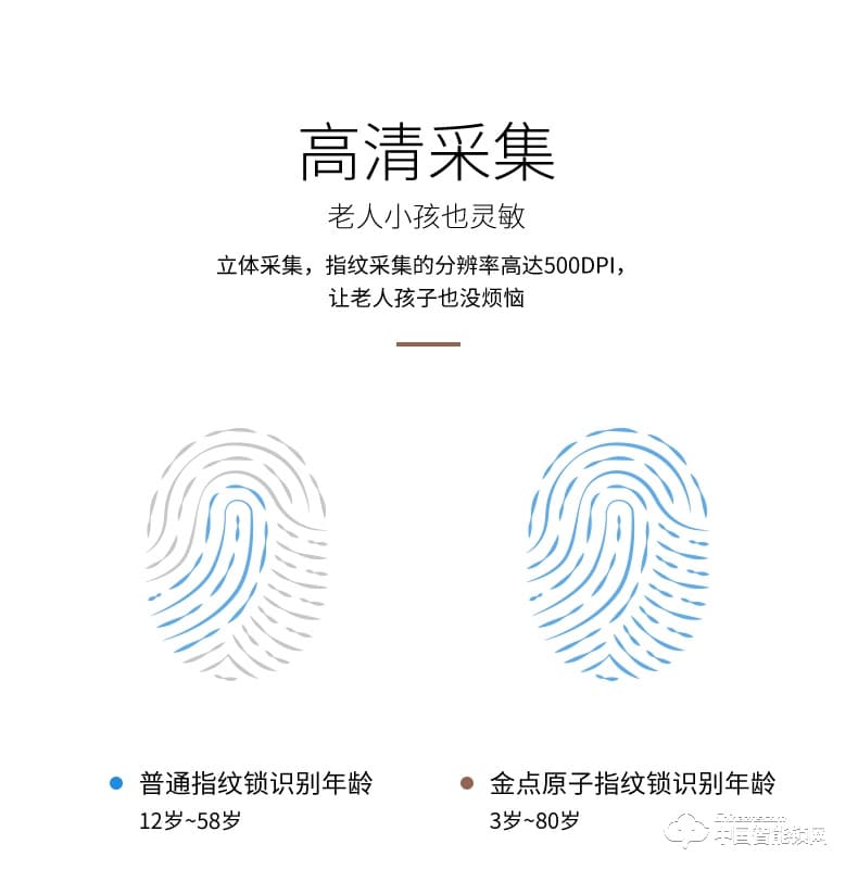 金點原子指紋鎖 家用防盜門智能鎖