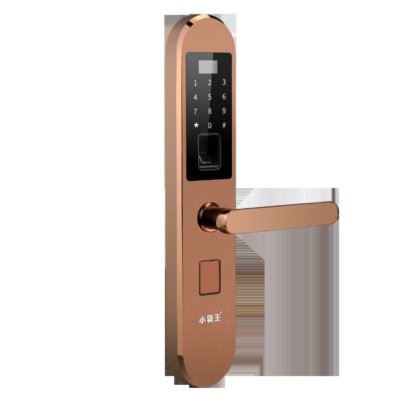 小霸王指紋鎖 不銹鋼指紋鎖E3防盜防撬鎖