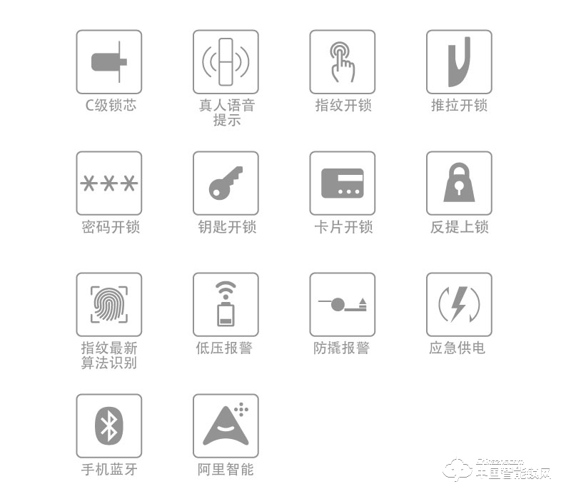 鎧蒂芭克智能鎖 直板指紋密碼鎖 防盜門智能鎖