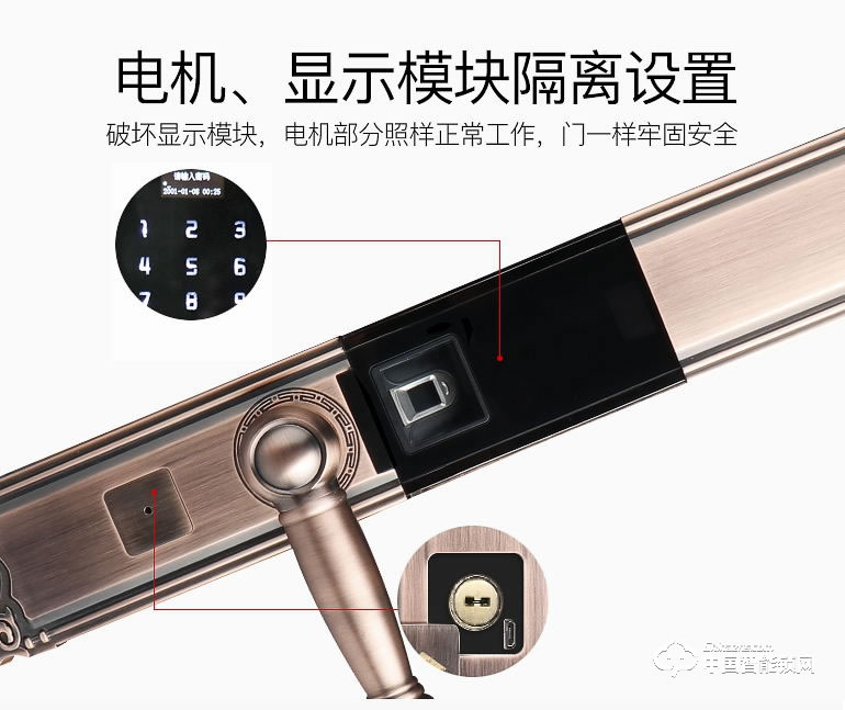 浩宇興智能鎖 歐式指紋鎖家用防盜門密碼鎖智能鎖別墅大門電子鎖